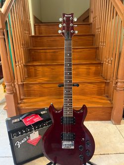 Ibanez SA160QM (Korean) w/ Fender Champion 20 Amp