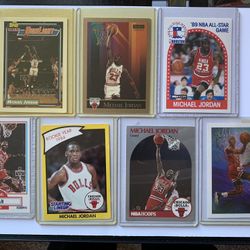  ‘Michael Jordan Cards (NBA Hoops, Skybox, Fleer ‘90, Topps ‘91-92, Starting Lineup ‘90)