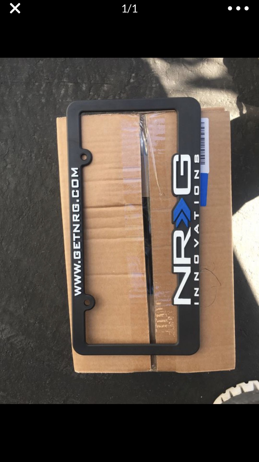 Brand new NRG license plate 💸💸 only $30 the pair !!