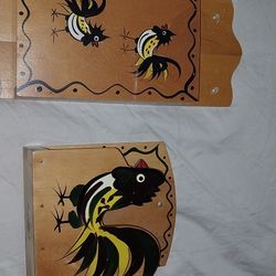 Vintage 1950's Wooden Match Box