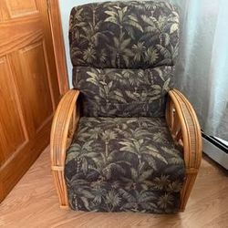 Tropical Rattan Recliner