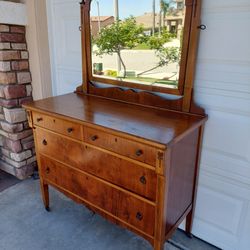 Antique dresser with mirror