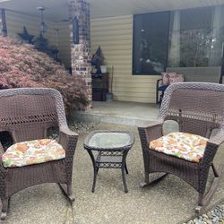 Rocking Chair And Table Set 