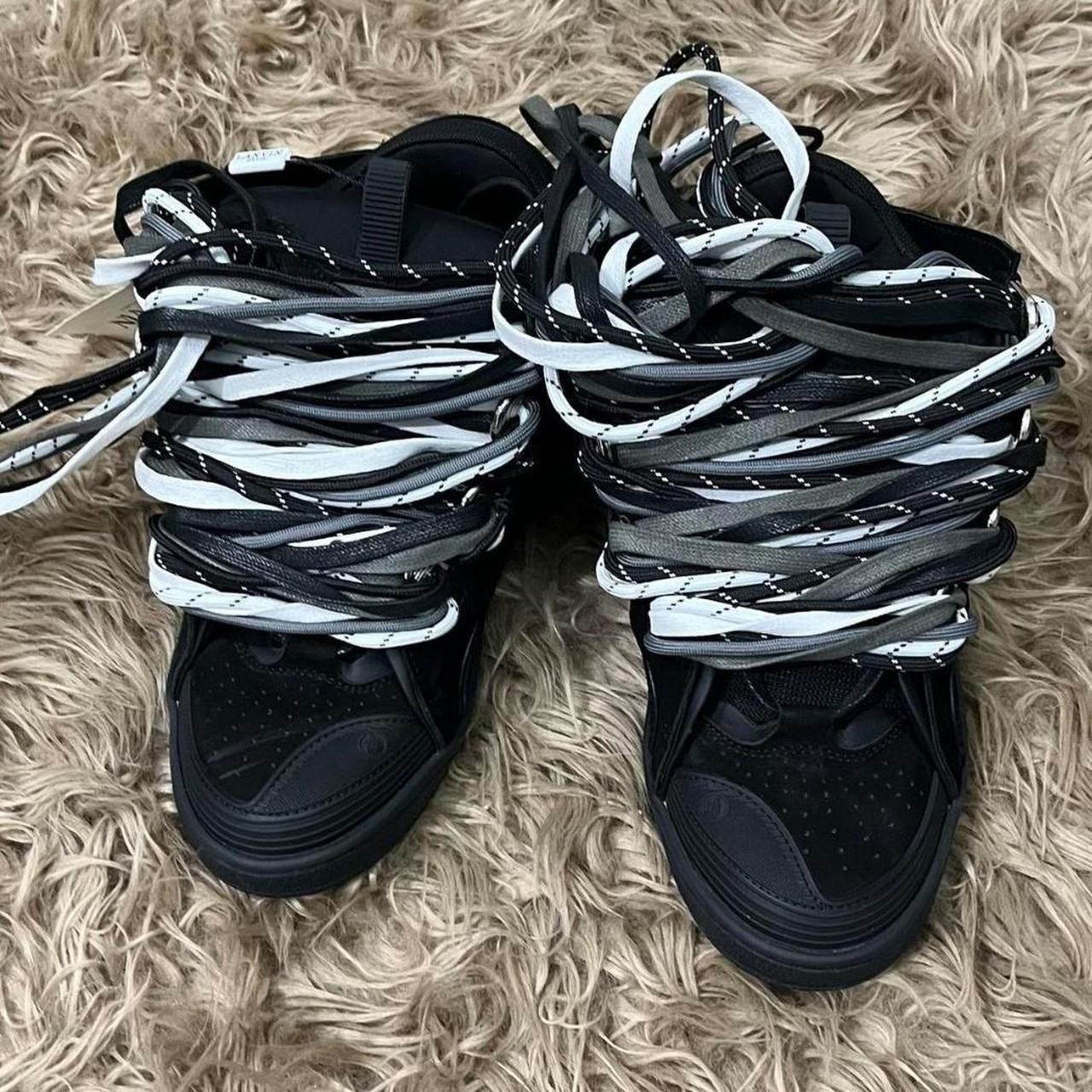 lanvin curb sneaker multicolor black size 10 no box