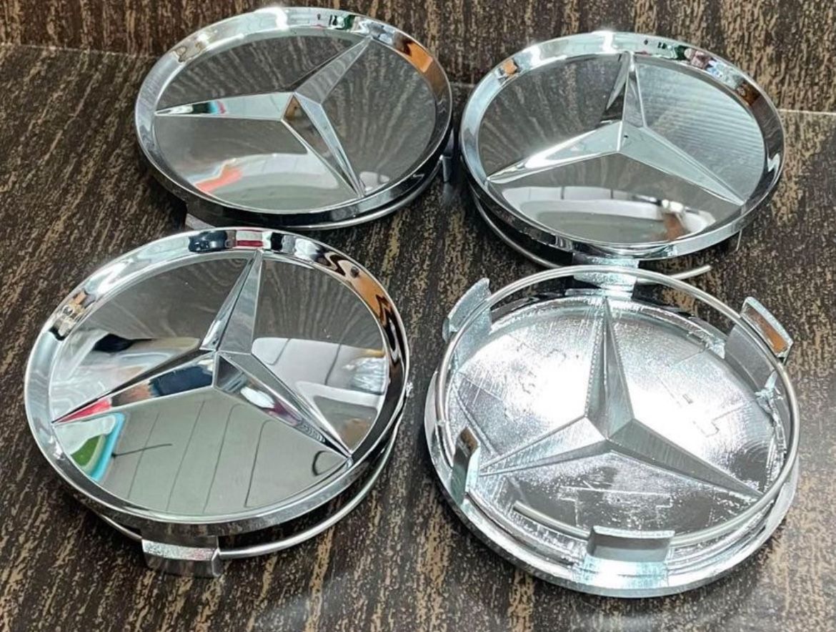 Mercedes Benz Wheel Center Caps 75mmx4