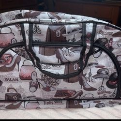 Tapestry weekender bag with cross body strap NWOT