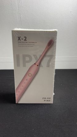 X-2 Sonic Electric Toothbrush Pink & Black IPX7