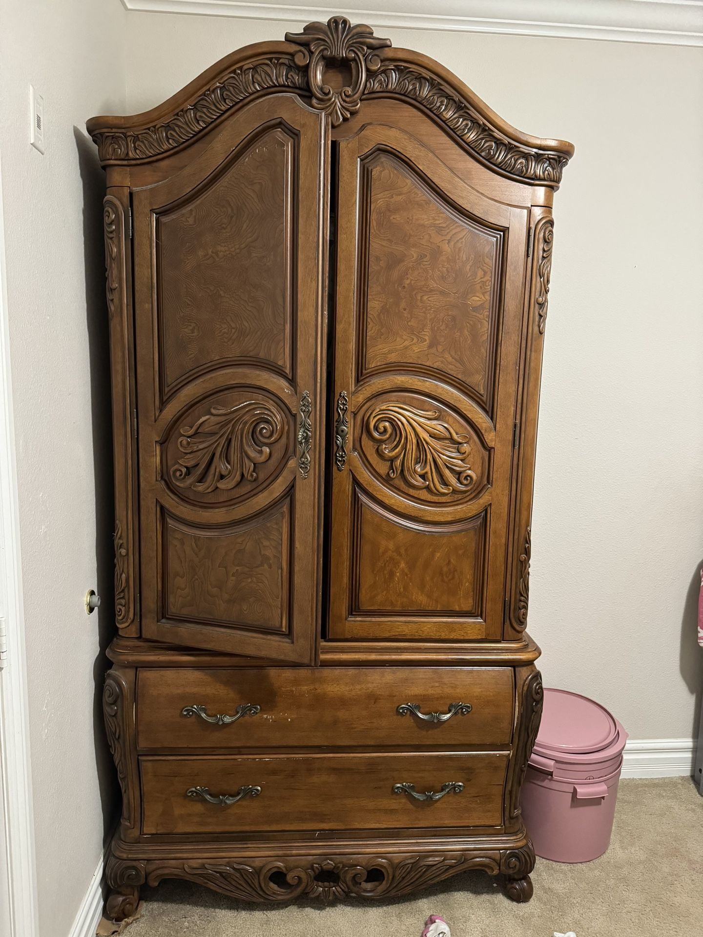 Solid Wood Armoire Solid Heavy