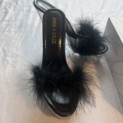 Brand New Fuzzy Heels