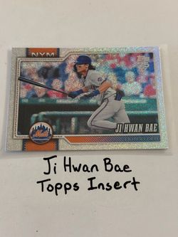 Ji Hwan Bae New York Mets Outfielder Topps Short Print Insert Card.