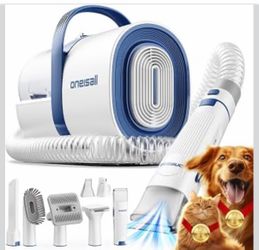 Pet grooming vacuum