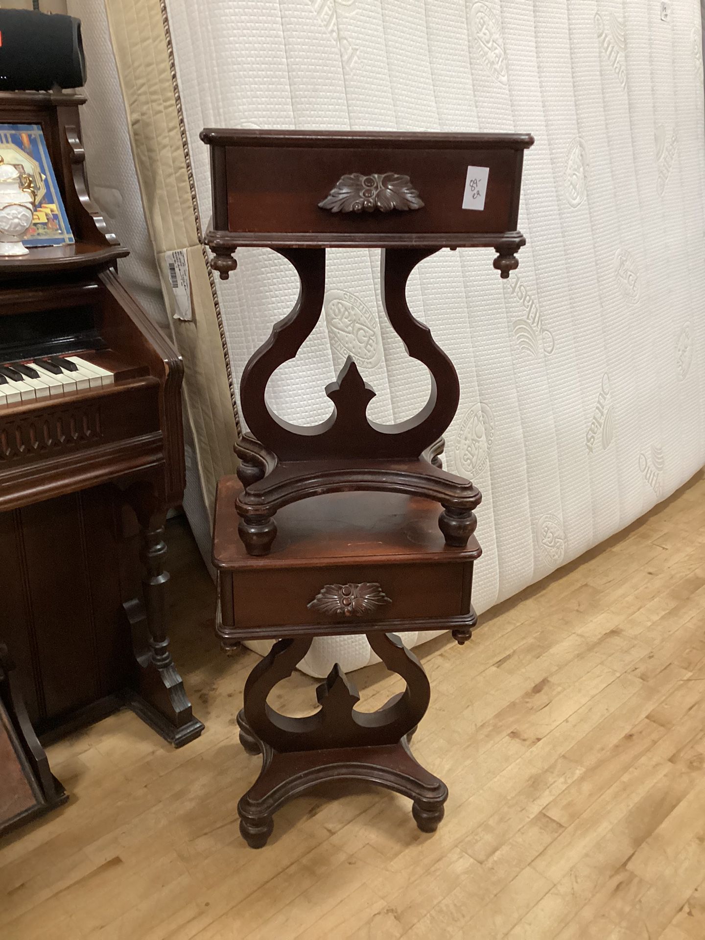 Pair Of Antique Mahogany Side Tables