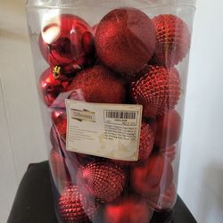 Sibosen Red Christmas Ball Ornaments 