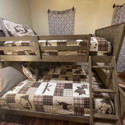 Twin Over Full Gorgeous Rustic Bunk Bed