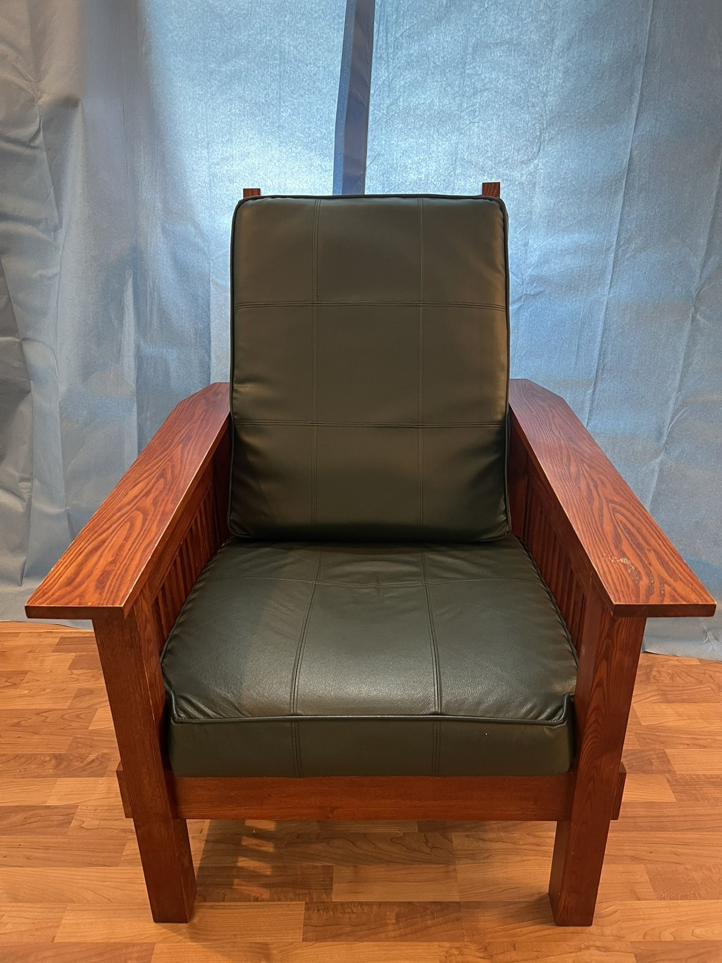 Solid Wood Mission Style Chairs And Ottomans