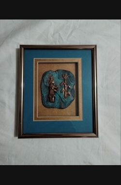 VINTAGE TEISSEDRE WALL  ARTWORK 6"×6"