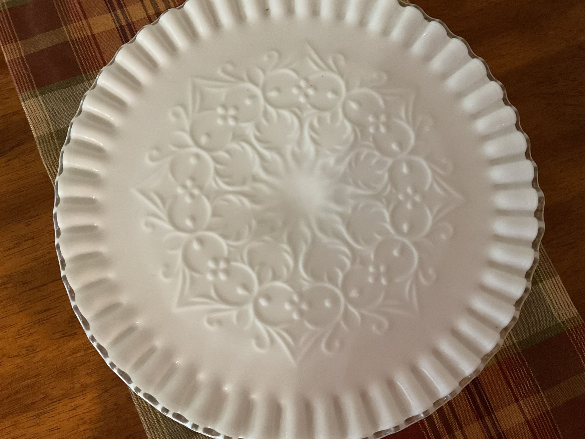 Fenton Glass Cake Dish
