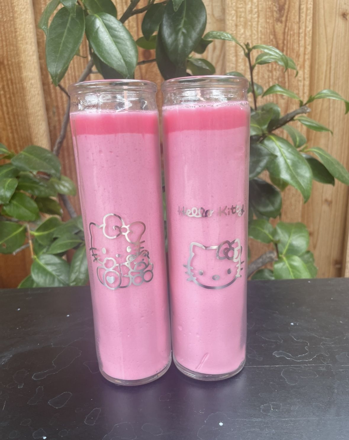 Set Of Pink Hello Kitty Candles!