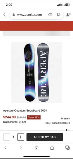 Aperture Snowboard 157W with Cat Stomp Pad