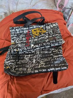 DKNY Graffiti Print Backpack