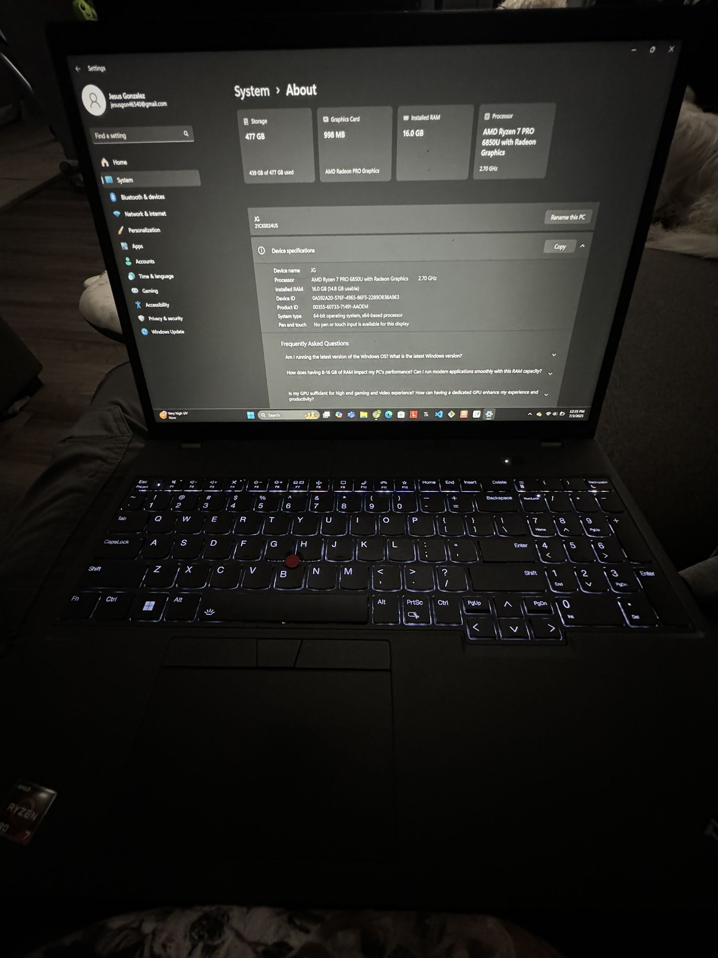 Lenovo Gaming Laptop