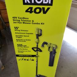 40V STRING TRIMMER & BLOWER Kit - RYOBI Tools