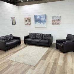 Couch Loveseat Chair Leather