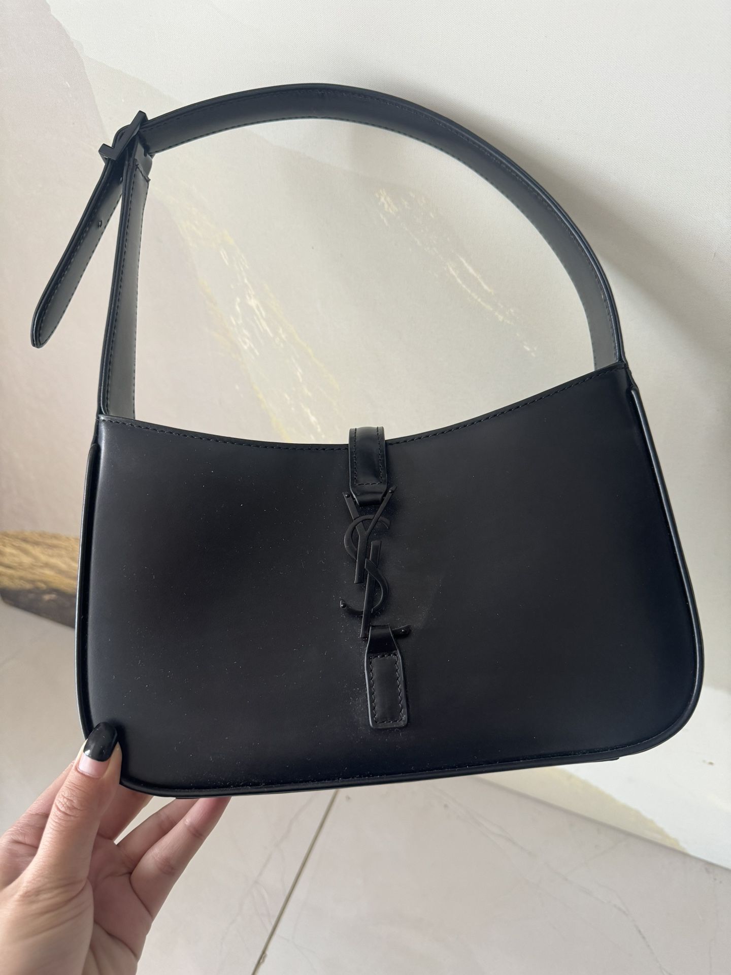 YSL medium black label underarm bag