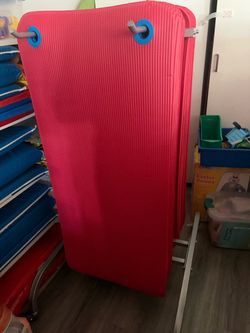 Preschool mats and rack