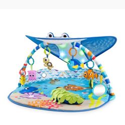 Bright Starts Disney Baby Finding Nemo Mr. Ray Ocean Lights & Music Gym, Ages Newborn +