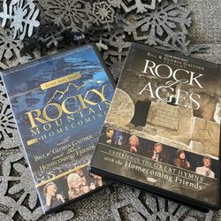 2 DVD Gaither & Friends ‘Rock of Ages’ 2004 & ‘Rocky Mountain Homecoming’ 2003