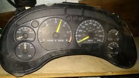 2002 Chevy GMC SUV gauges