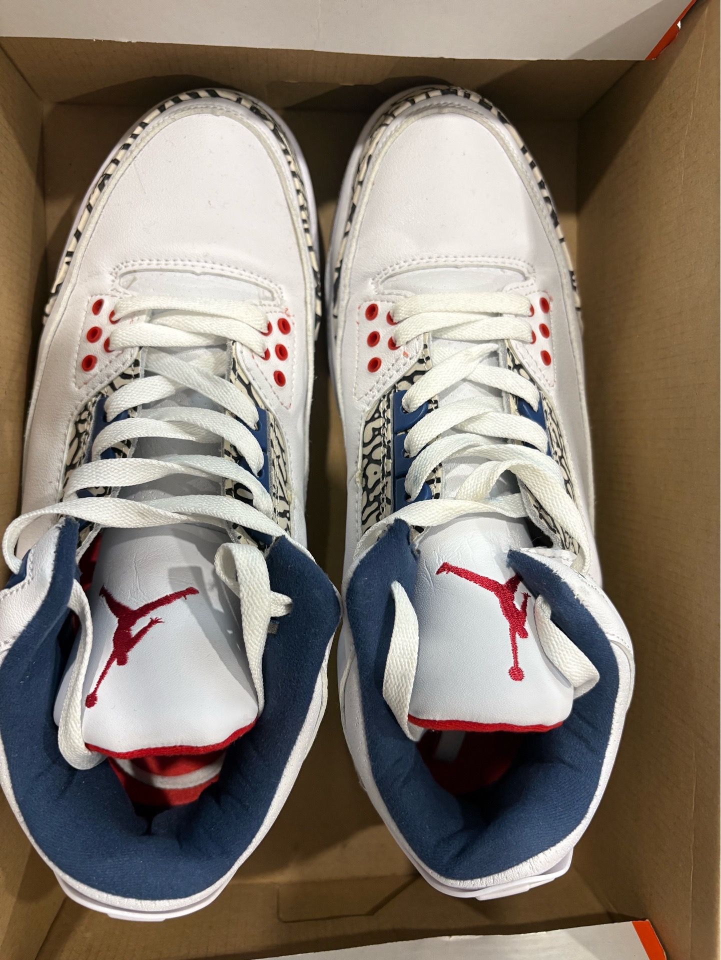 Jordan Air Jordan 3 Retro OG True Blue 2016 Mid Top Elephant Print 854262-106