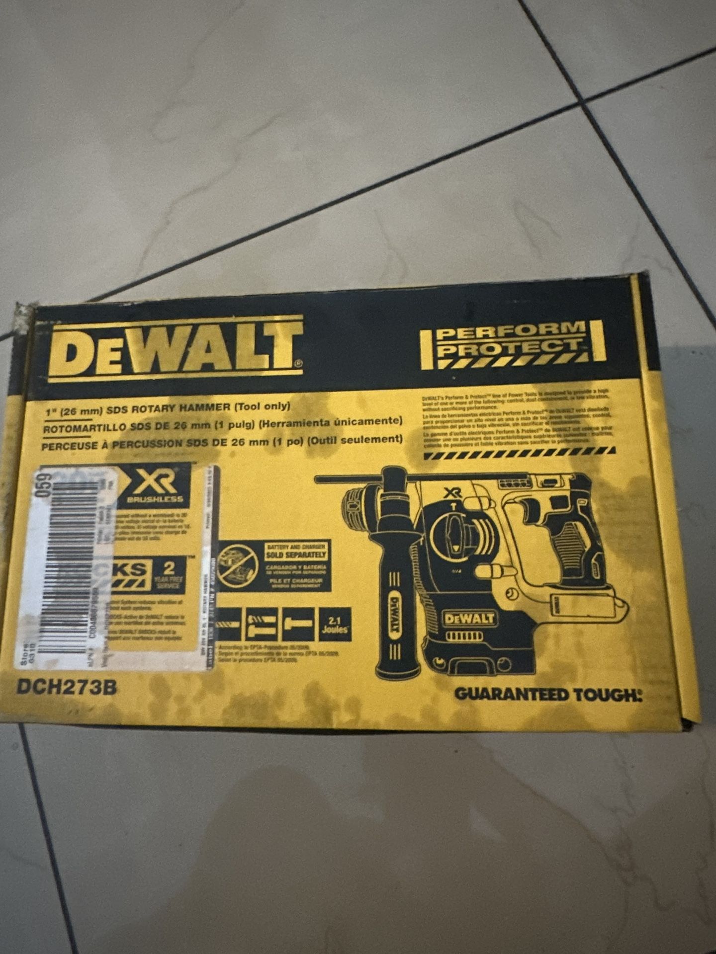 DeWalt 1” (26mm) SDS ROTARY HAMMER