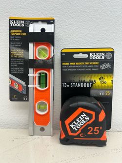 25ft Tape Measure and Torpedo Level- Klein Tools