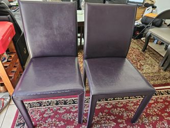 Chairs (Faux Leather) 2 Each $10