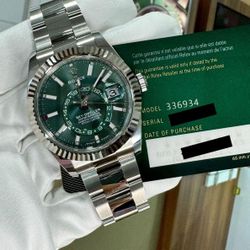 336934 Sky-Dweller Green Oyster  UNWORN UNSIZED fresh, February 2026  complete :  $25,900  plus shipping 