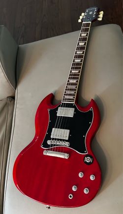 Used Epiphone SG Satin Red Electric Guitar