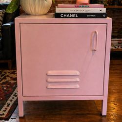 Pink Metal Storage Cabinet