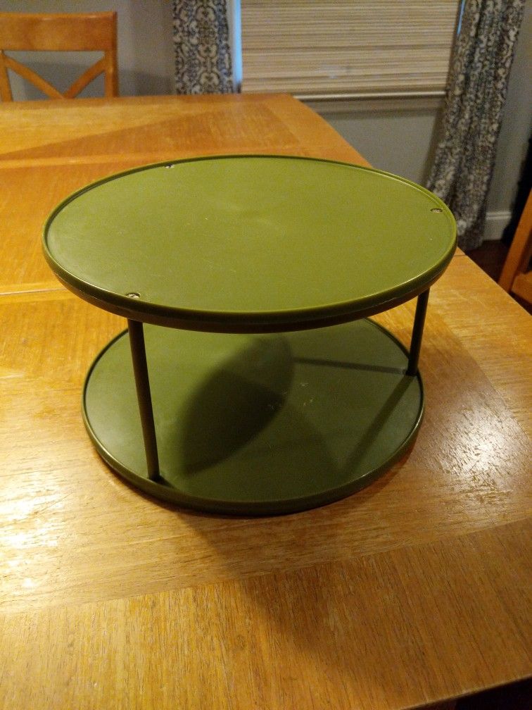 Vintage Rubbermaid Tiered Lazy Susan Avocado Green