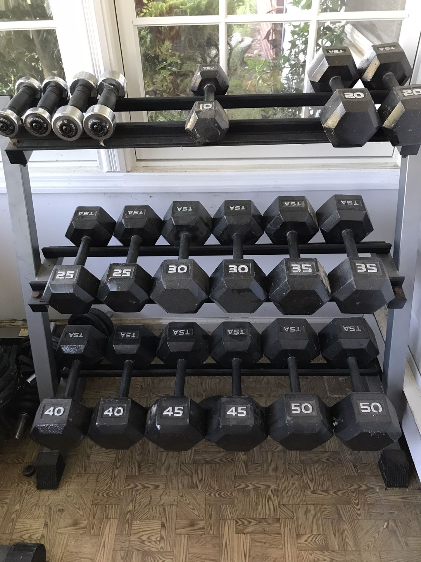 Dumbbell Set & Weight Rack