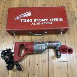 Milwaukee Model 1101-1 Vintage 1/2' Right Angle Drill 4.5 Amp USA Made