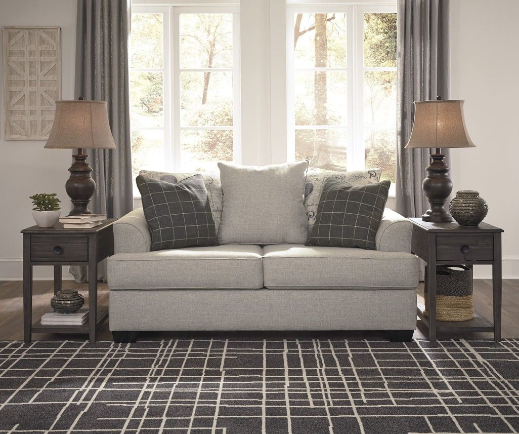 Velletri Pewter Living Room Set🛋️Sofa&Loveseat Price🛋️