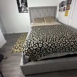 Gray Queen Size Bed Frame !