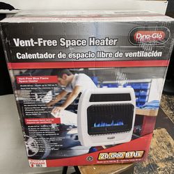 DYNA-GLO - 20K BTU, Natural Gas - Blue Flame space Heater - For 700 Sq Ft - (OPTION of either Wall Mount or Stand).