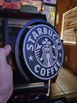 Starbucks sign Dual sided