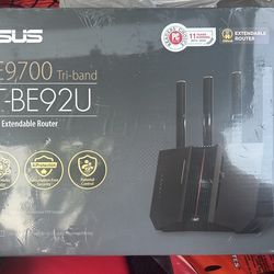 ASUS RT-BE92U BE9700 Tri-Band Wi-Fi 7 Smart AiMesh Router, Black