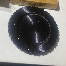 Black Charger Plates 
