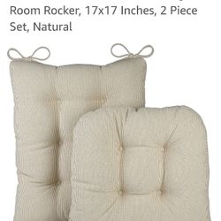 Klear Vu Omega Non-Slip Rocking Chair Cushion Set

