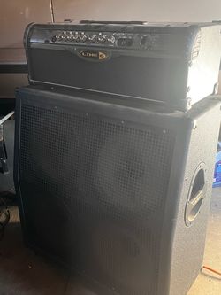Line 6 spider II HD75 guitar amp stack